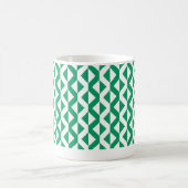 Alternate ZigZags - Kentucky Green und White Kaffeetasse (Mittel)