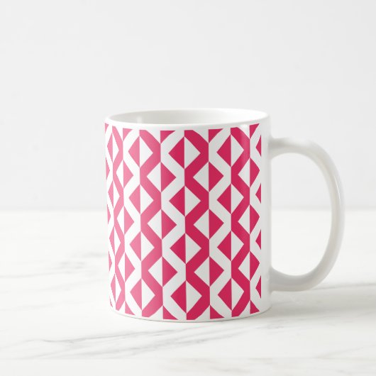Alternate ZigZags - Regal Red and White Kaffeetasse (Rechts)