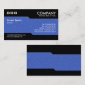 Alternativ - Blaue Embossed Textur Visitenkarte (Vorne/Hinten)