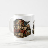 Alternativ-Geschichtsliteratur Kaffeetasse (Vorderseite Links)
