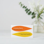 Alternativblätter - orange und orange visitenkarte (Stehend Vorderseite)