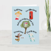 Alternative 12 Tage Weihnachtskarte Feiertagskarte (Vorderseite)