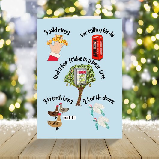 Alternative 12 Tage Weihnachtskarte Feiertagskarte