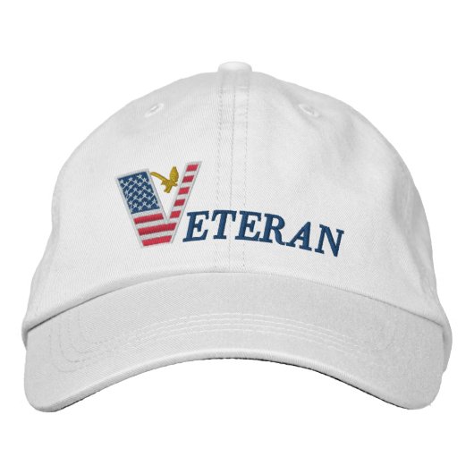 Alternative Apparel Basic Adjustable Veteran Cap Bestickte Baseballkappe (Vorderseite)
