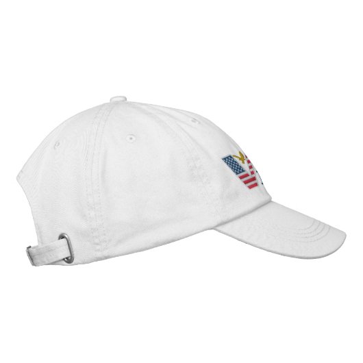 Alternative Apparel Basic Adjustable Veteran Cap Bestickte Baseballkappe (Rechts)