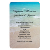 Alternative Beach Wedding Magnet