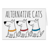 Alternative Cats Grußkarte (Vorderseite (Horizontal))