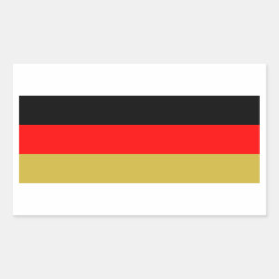 Alternative deutsche Tricolor Rechteckiger Aufkleber