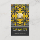 Alternative Eastern Gold Yin Yang Geometry Visitenkarte (Vorderseite)