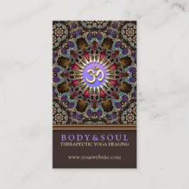 Alternative Eastern Yoga New Age Business Cards Visitenkarte