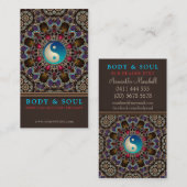 Alternative EasternYinYang New Age Business Cards Visitenkarte (Vorne/Hinten)