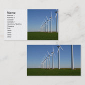 Alternative Energie - der grüne Power Visitenkarte (Vorne/Hinten)