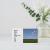 Alternative Energie - der grüne Power Visitenkarte (Stehend Vorderseite)
