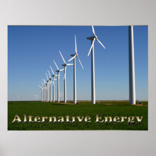 Alternative Energie - Grüner Power Poster