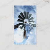 Alternative Energie - Pinwheel-Windmühlen-Power Visitenkarte (Rückseite)