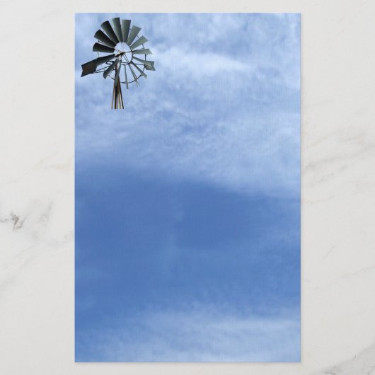 Alternative Energie - Power von Windrädern Briefpapier (Vorderseite)