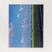 Alternative Energie - Solar- und Windenergie Puzzle (Vertikal)