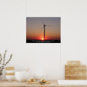 Alternative Energie: Wind & Solar Poster (Küche)
