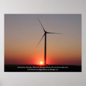 Alternative Energie: Wind & Solar Poster (Vorne)