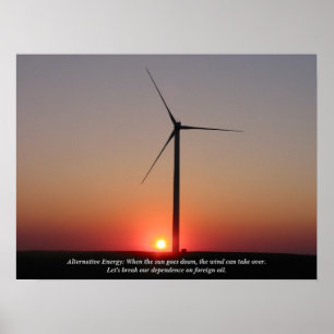 Alternative Energie: Wind & Solar Poster