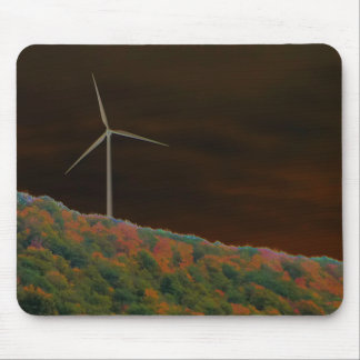Alternative Energie Windkraftanlage Herbst Mauspad