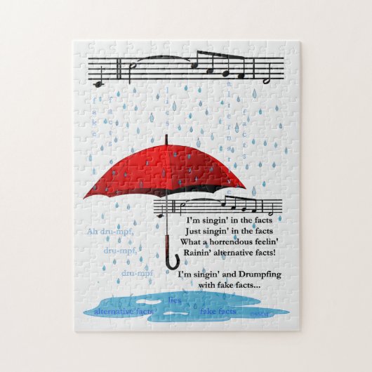 Alternative Fakten 11x14 Foto Puzzle (Vertikal)