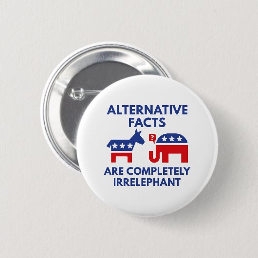 Alternative Fakten Button (Vorne & Hinten)