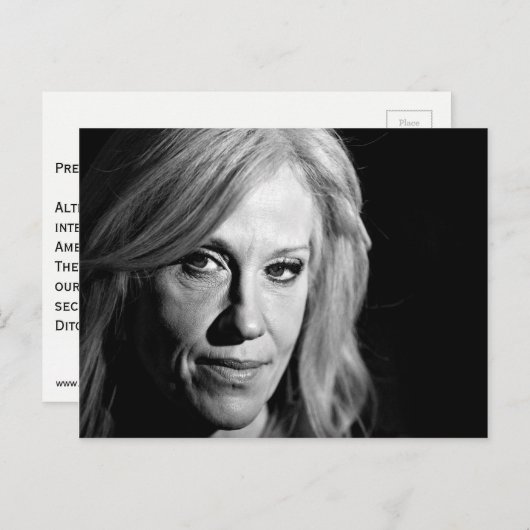 Alternative Fakten Postkarten für den Präsidenten (Vorne/Hinten)