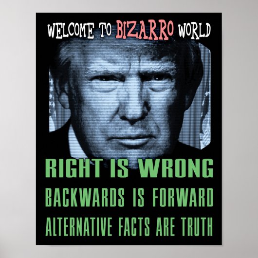 Alternative Fakten sind Wahrheit - Anti-Präsident Poster (Vorne)