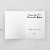 Alternative Fakten Valentine oder Jubiläumskarte Feiertagskarte (Innenseite)