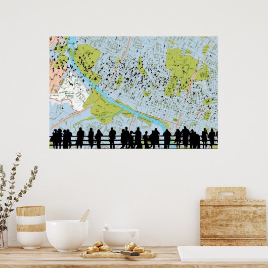 Alternative Farbe für Austin Bats Poster (Küche)