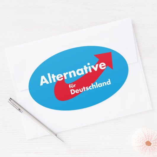 Alternative für Deutschland Ovaler Aufkleber (Umschlag)