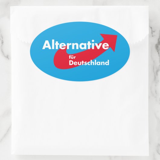 Alternative für Deutschland Ovaler Aufkleber (Tasche)