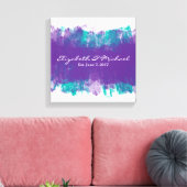 Alternative Gästebuch gearbeitete Canvas Print (Insitu (Wohnzimmer))