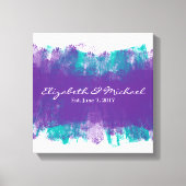 Alternative Gästebuch gearbeitete Canvas Print (Vorderseite)