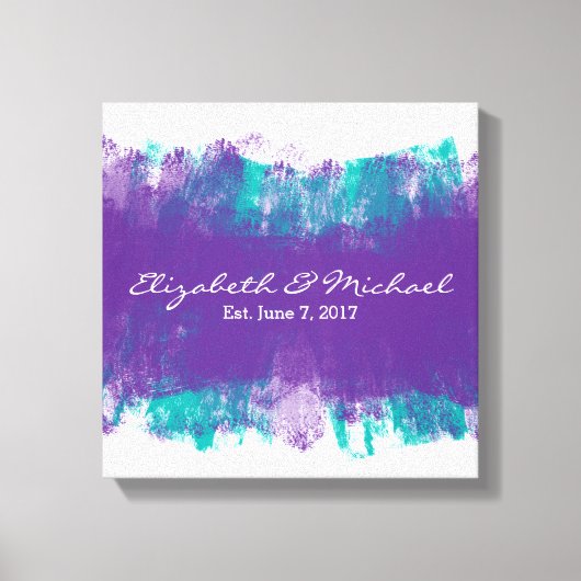 Alternative Gästebuch gearbeitete Canvas Print (Vorderseite)