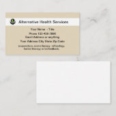 Alternative Gesundheitsdienste Visitenkarte (Vorne/Hinten)