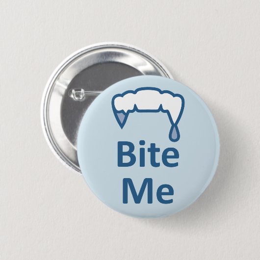 Alternative Gothic Emo Facebook BITE ME Abzeichen Button (Vorne & Hinten)