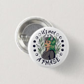 Alternative Gothic Girl Art ist keine Phase Button (Vorne & Hinten)