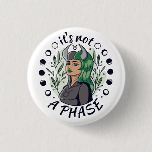 Alternative Gothic Girl Art ist keine Phase Button