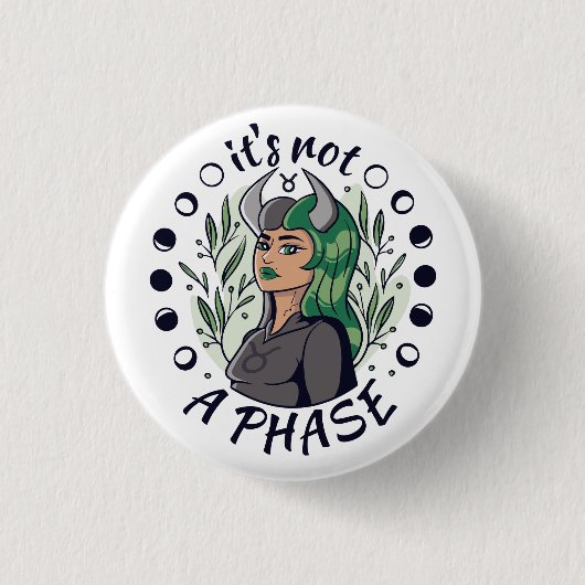 Alternative Gothic Girl Art ist keine Phase Button (Vorderseite)