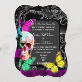 Alternative gotische Hochzeit Einladung (Vorne/Hinten)