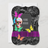 Alternative gotische Hochzeit Einladung (Rückseite)