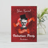 Alternative gotische Valentine-Party Einladung (Stehend Vorderseite)