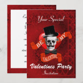 Alternative gotische Valentine-Party Einladung (Vorne/Hinten)