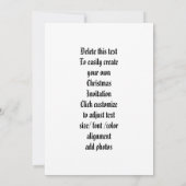 Alternative gotische Weihnachten Einladung (Rückseite)