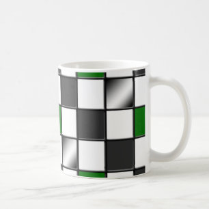 Alternative grüne Checkered Tasse
