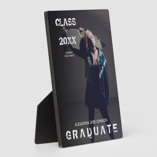 Alternative Grunge Abschluss Design Fotoplatte (Seite)