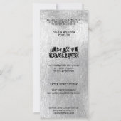 Alternative Grunge Grad Metallischer Silbereffekt (Rückseite)