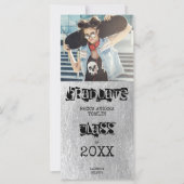 Alternative Grunge Grad Metallischer Silbereffekt (Vorderseite)